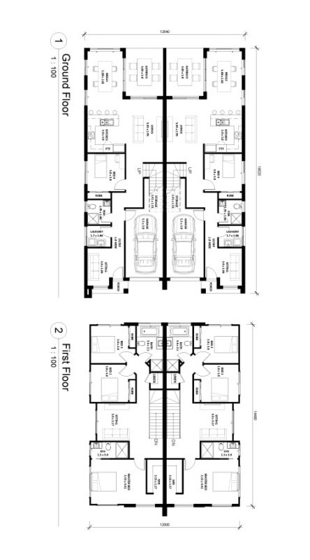 Sierra-22.5 Duplex Floor Plan Img